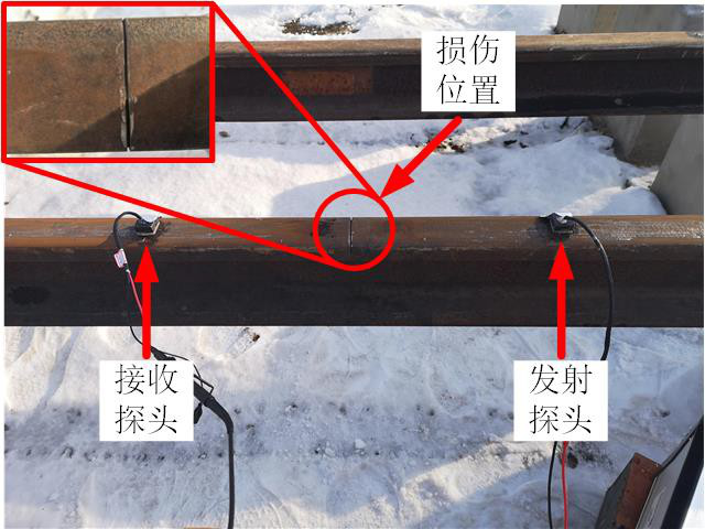 軌頭損傷檢測(cè)實(shí)驗(yàn)現(xiàn)場(chǎng) 軌頭損傷檢測(cè)實(shí)驗(yàn)現(xiàn)場(chǎng)